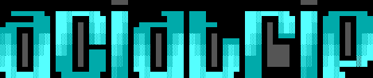 ACiDTRiP in the TheDraw font Amnesia